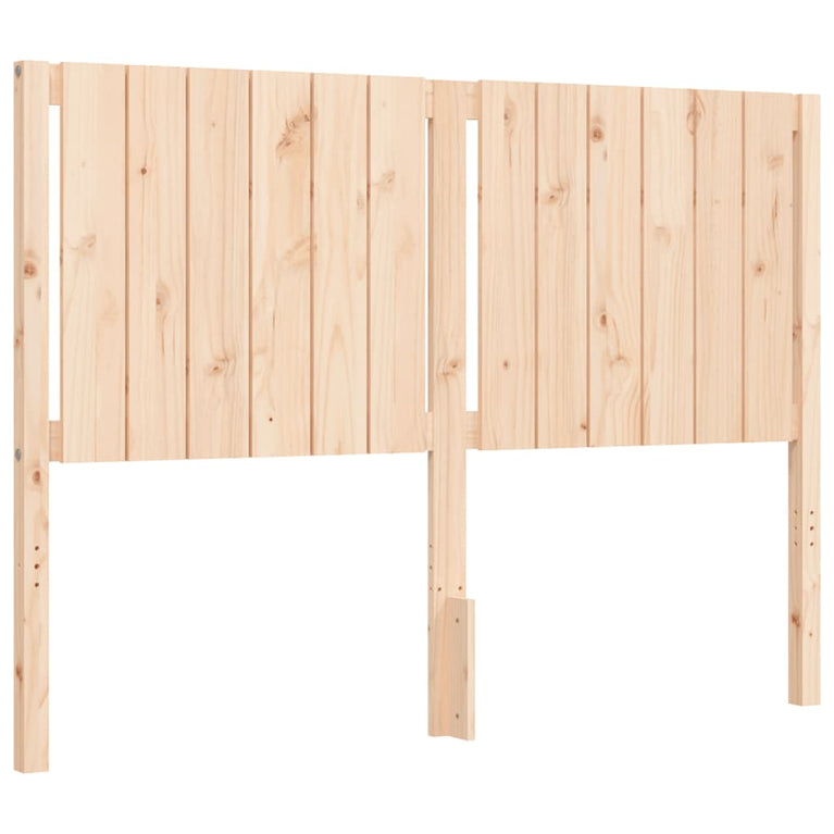 Bedframe met hoofdbord massief hout 4FT6 Double