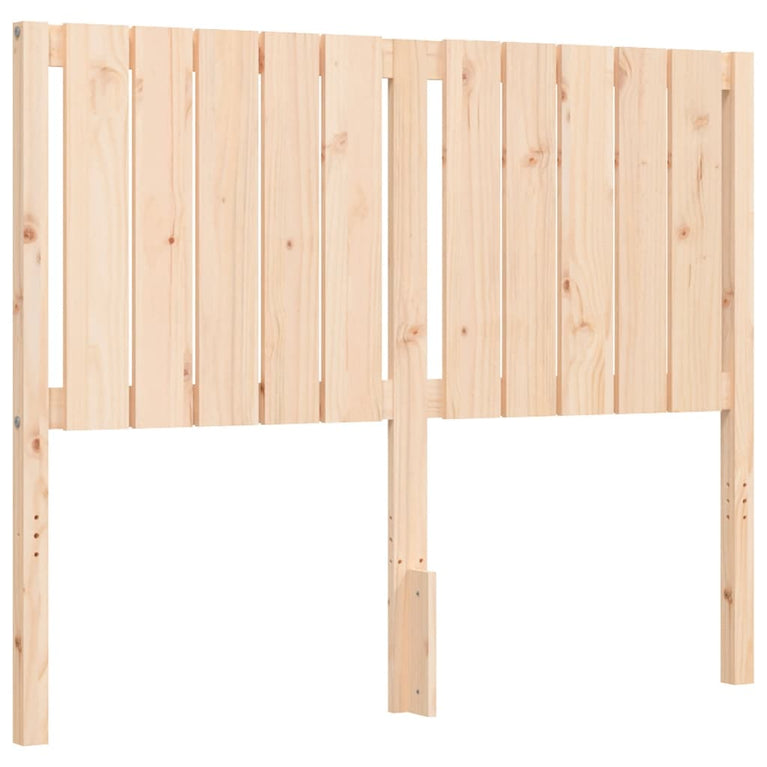 Bedframe met hoofdbord massief hout 120x200 cm
