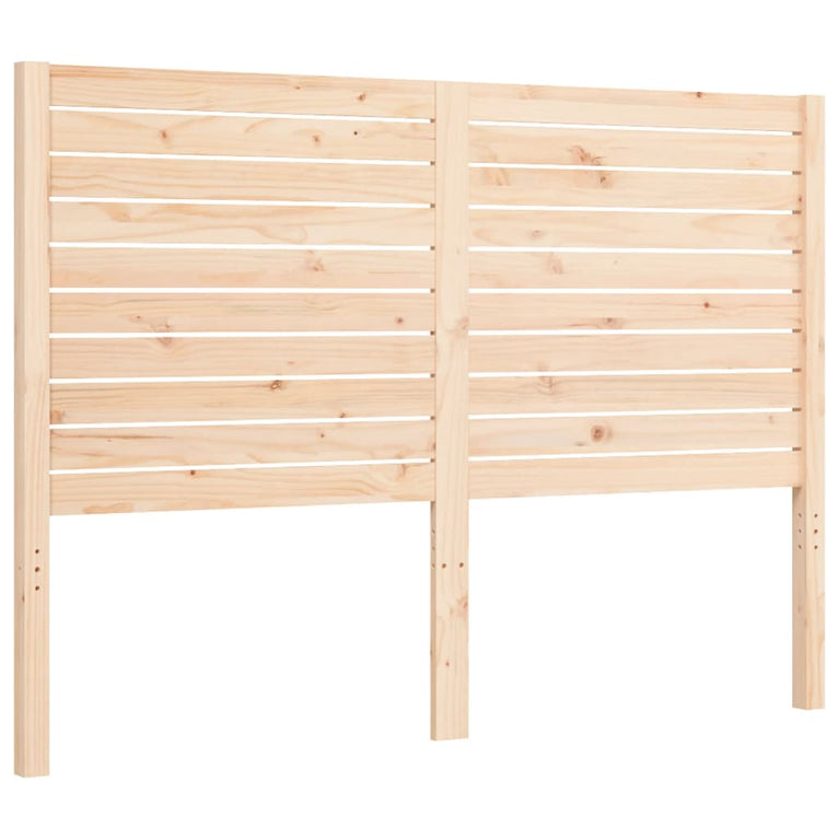 Bedframe met hoofdbord massief hout 120x200 cm