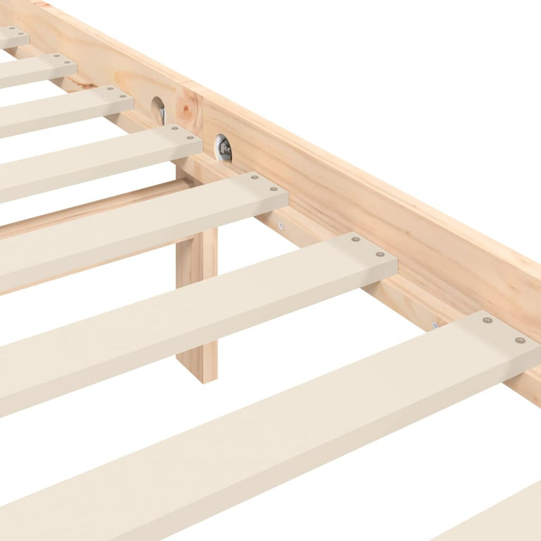 Bedframe met hoofdbord massief hout 4FT Small Double