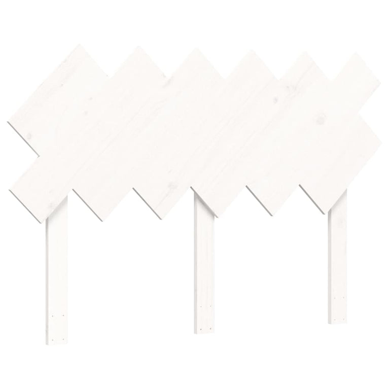 Bedframe met hoofdbord massief hout wit 4FT Small Double