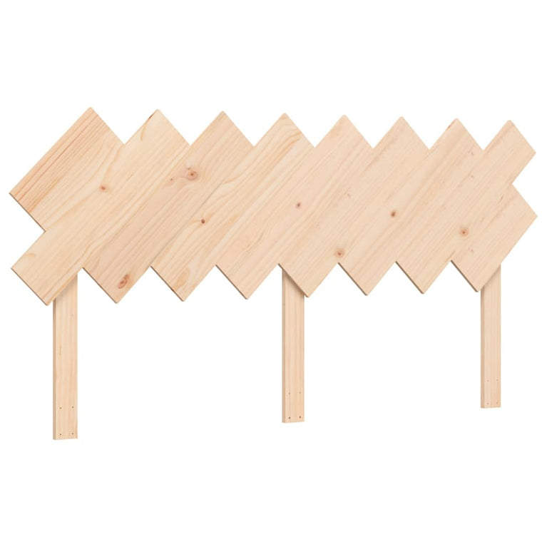 Bedframe met hoofdbord massief hout 160x200 cm