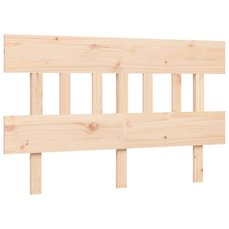 Bedframe met hoofdbord massief hout 4FT6 Double