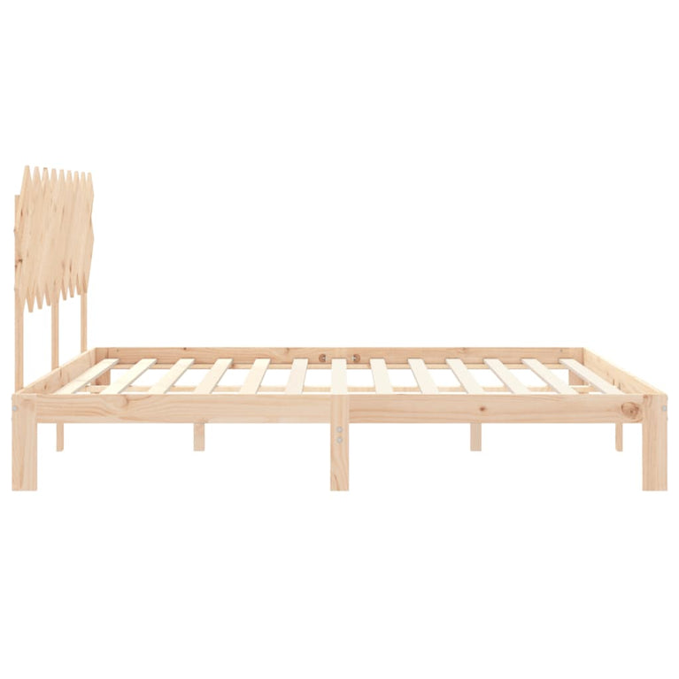Bedframe met hoofdbord massief hout 6FT Super King