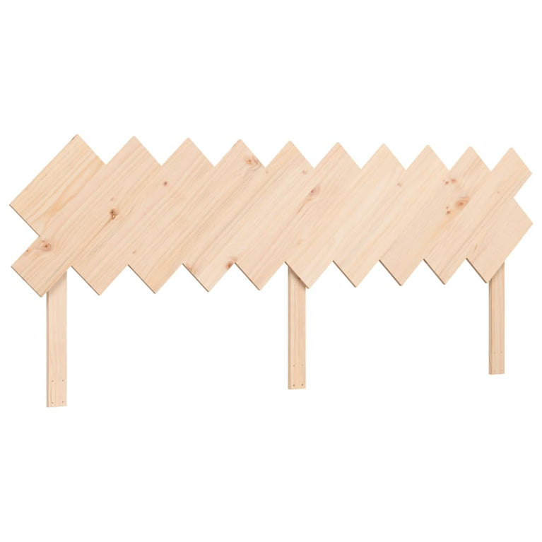 Bedframe met hoofdbord massief hout 200x200 cm