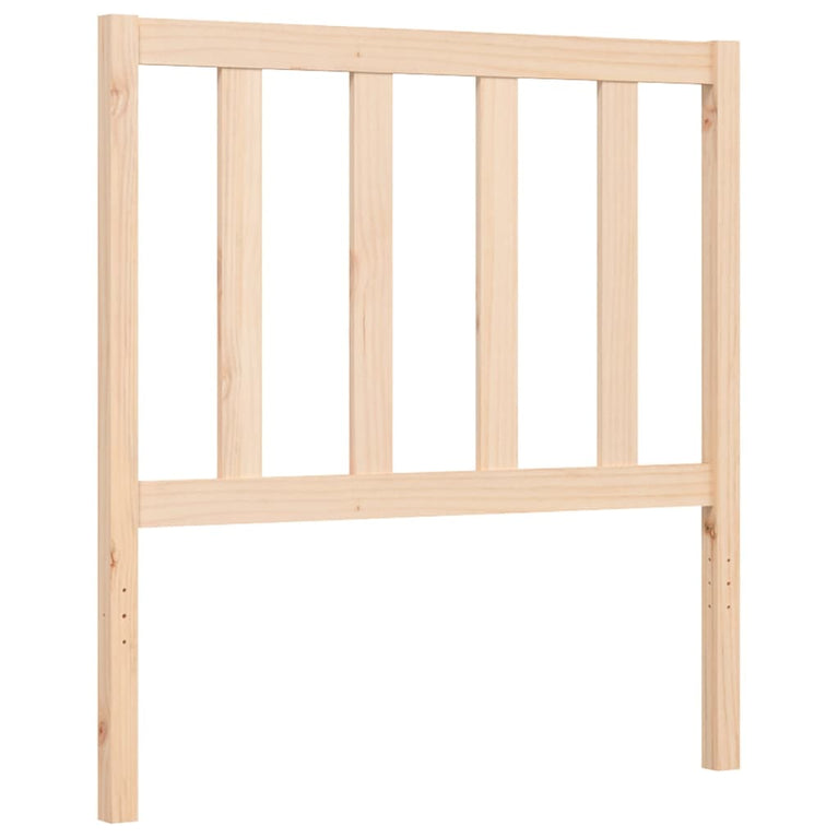 Bedframe met hoofdbord massief hout 3FT Single
