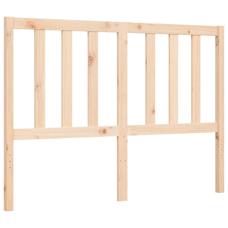 Bedframe met hoofdbord massief hout 4FT6 Double