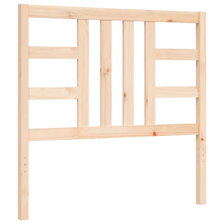 Bedframe met hoofdbord massief hout 3FT Single