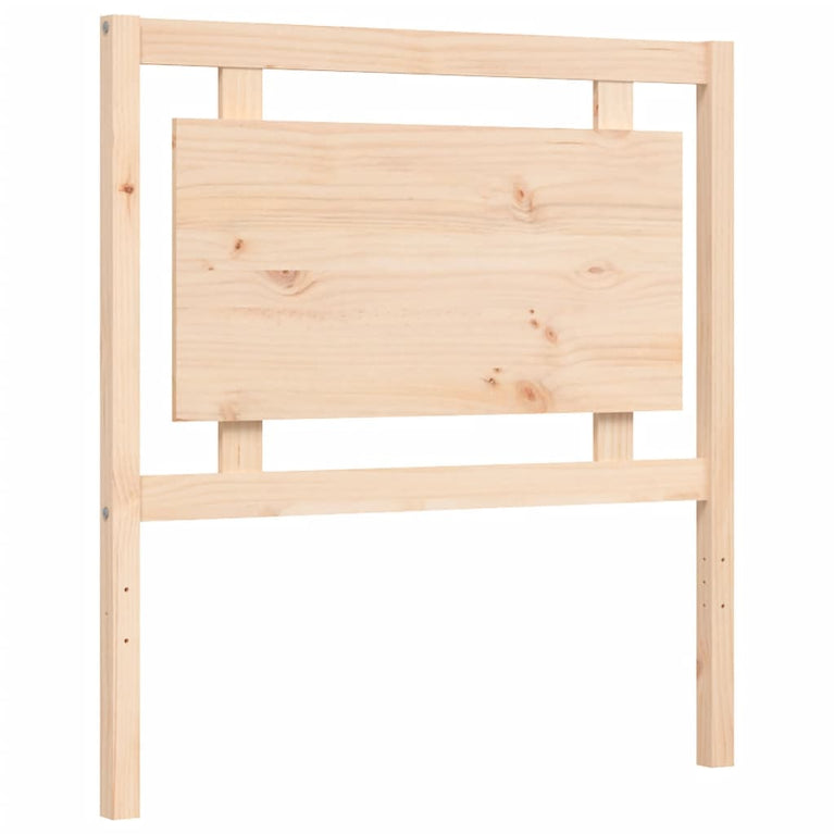 Bedframe met hoofdbord massief hout 3FT Single