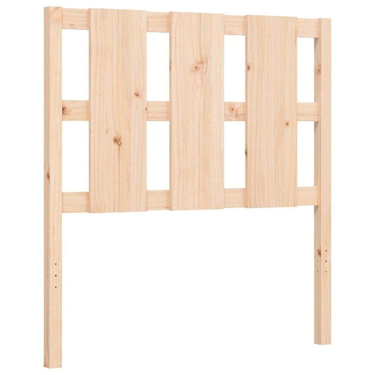Bedframe met hoofdbord massief hout 3FT Single