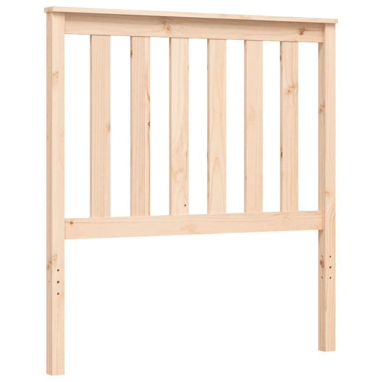 Bedframe met hoofdbord massief hout 3FT Single