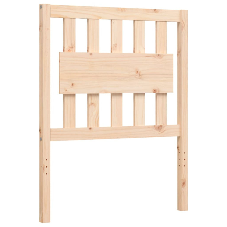 Bedframe met hoofdbord massief hout 2FT6 Small Single