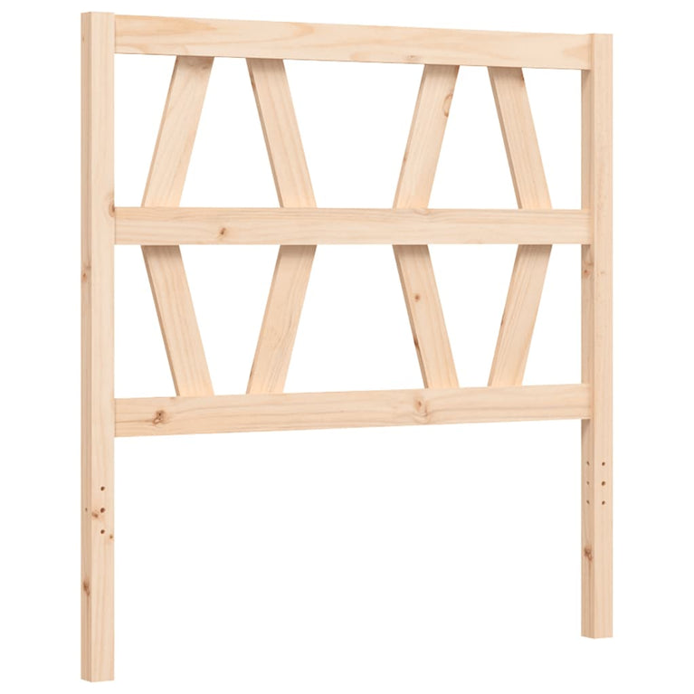 Bedframe met hoofdbord massief hout 2FT6 Small Single
