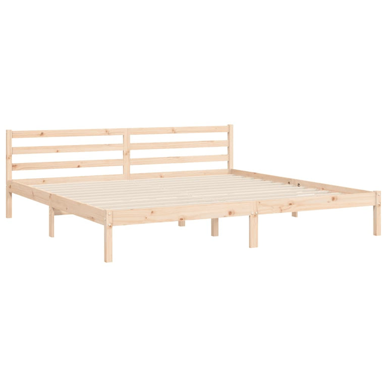 Bedframe met hoofdbord massief hout 6FT Super King