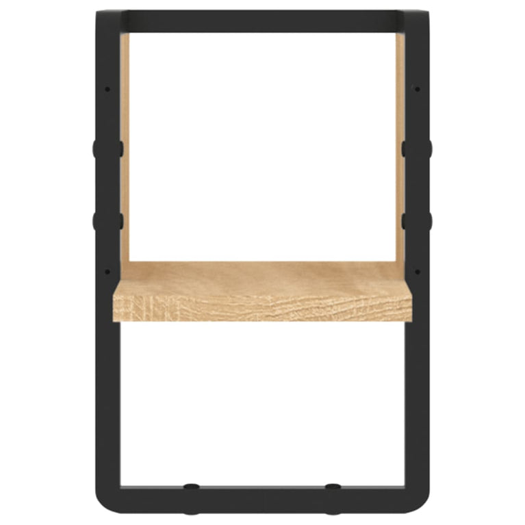 Wandschap met stang 20x25x30 cm sonoma eikenkleurig MeubelReus