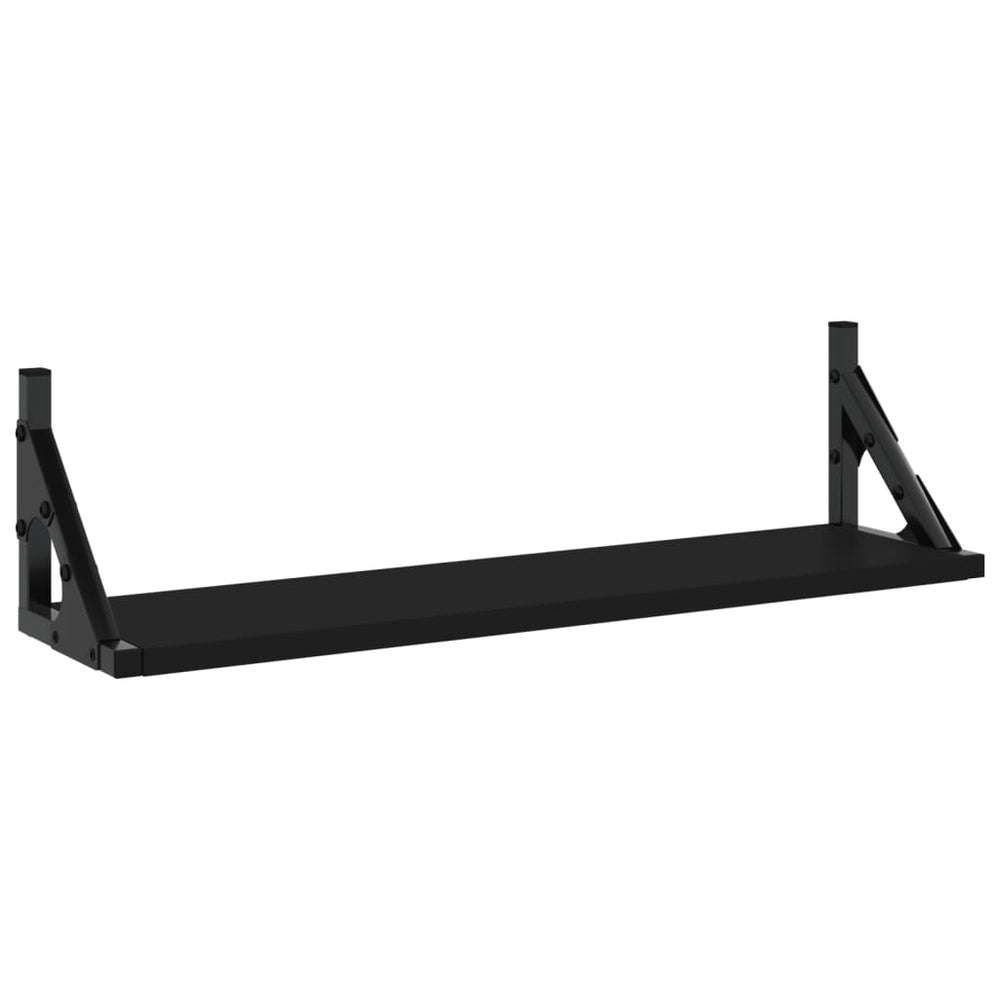 Wandschappen 2 st 60x15x15,5 cm zwart MeubelReus