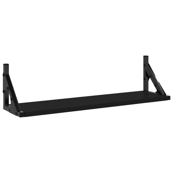 Wandschappen 2 st 60x15x15,5 cm zwart MeubelReus