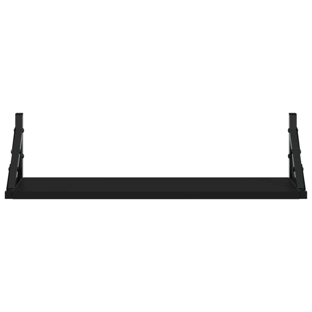Wandschappen 2 st 60x15x15,5 cm zwart MeubelReus