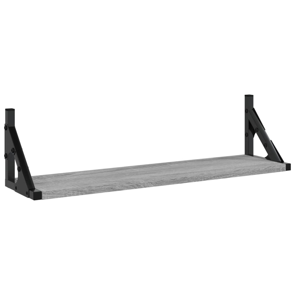 Wandschappen 2 st 60x15x15,5 cm grijs sonoma eikenkleurig MeubelReus