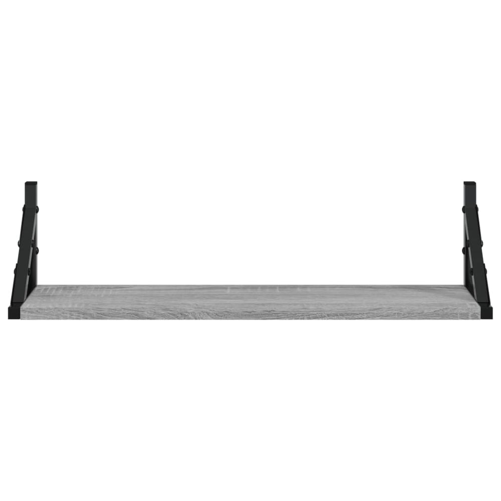 Wandschappen 2 st 60x15x15,5 cm grijs sonoma eikenkleurig MeubelReus