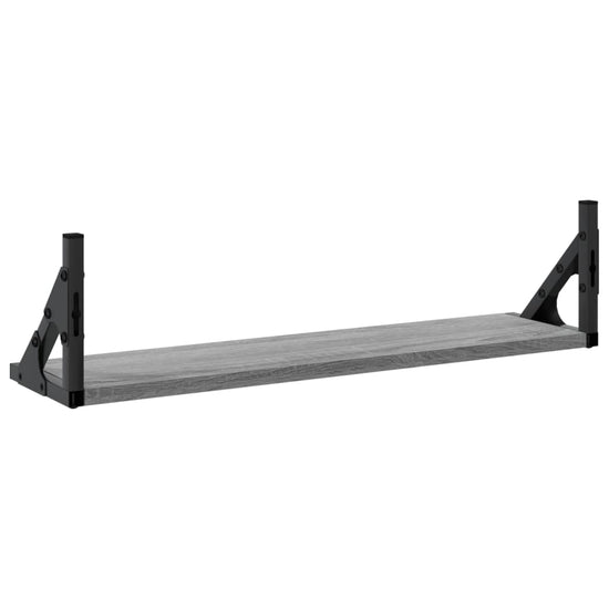 Wandschappen 2 st 60x15x15,5 cm grijs sonoma eikenkleurig MeubelReus