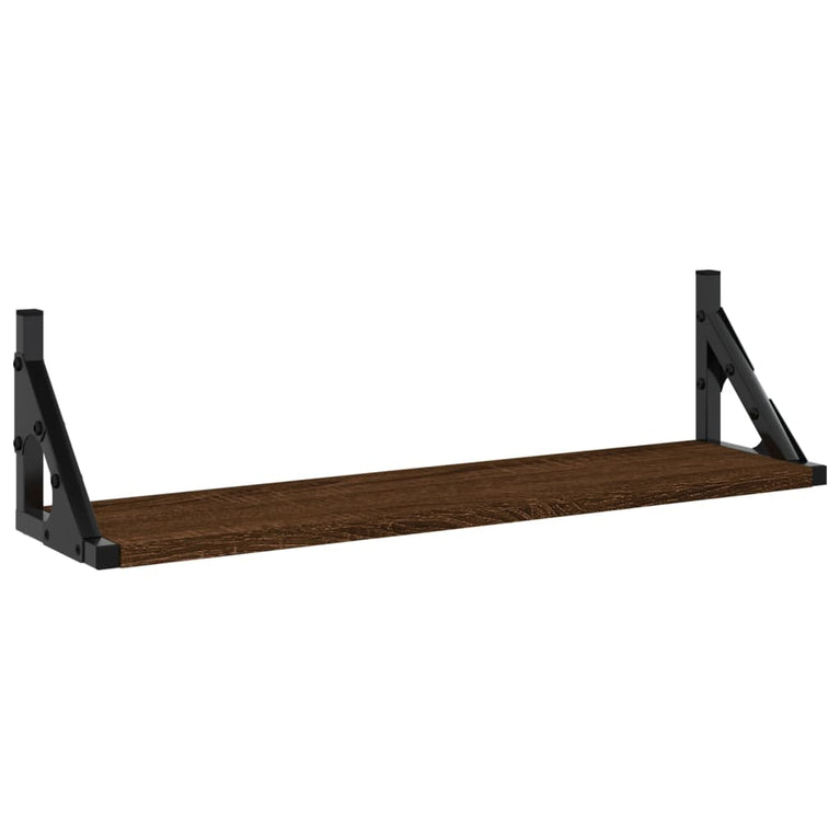 Wandschappen 2 st 60x15x15,5 cm bruin eikenkleur MeubelReus