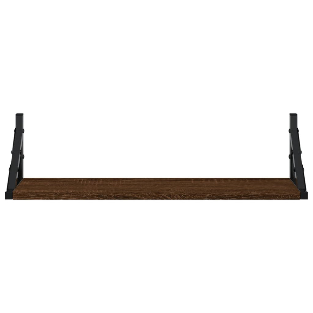 Wandschappen 2 st 60x15x15,5 cm bruin eikenkleur MeubelReus