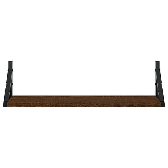 Wandschappen 2 st 60x15x15,5 cm bruin eikenkleur MeubelReus