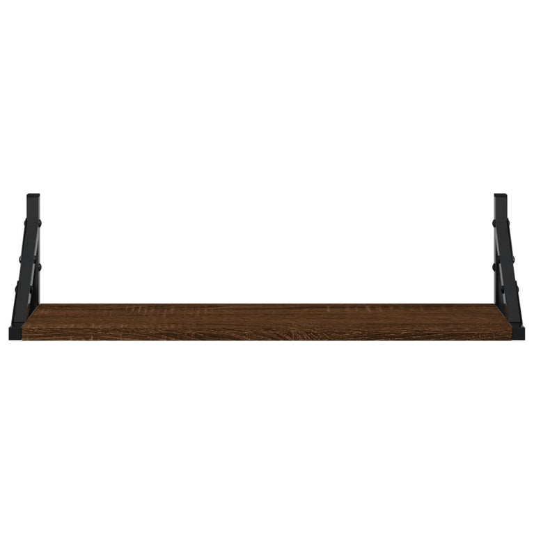 Wandschappen 2 st 60x15x15,5 cm bruin eikenkleur MeubelReus