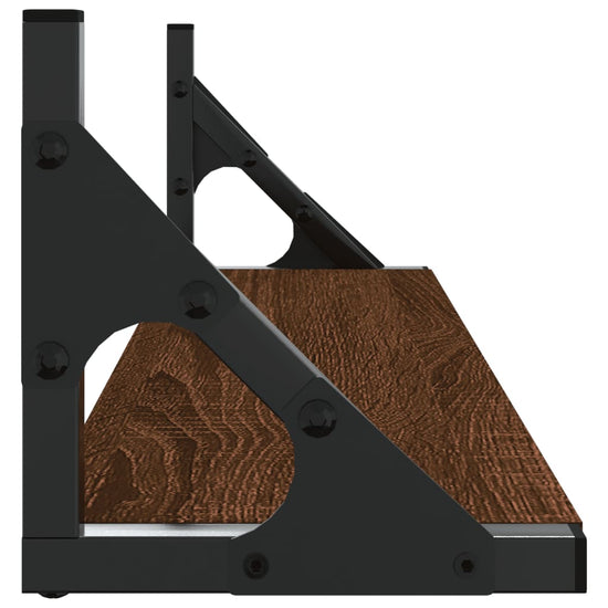 Wandschappen 2 st 60x15x15,5 cm bruin eikenkleur MeubelReus