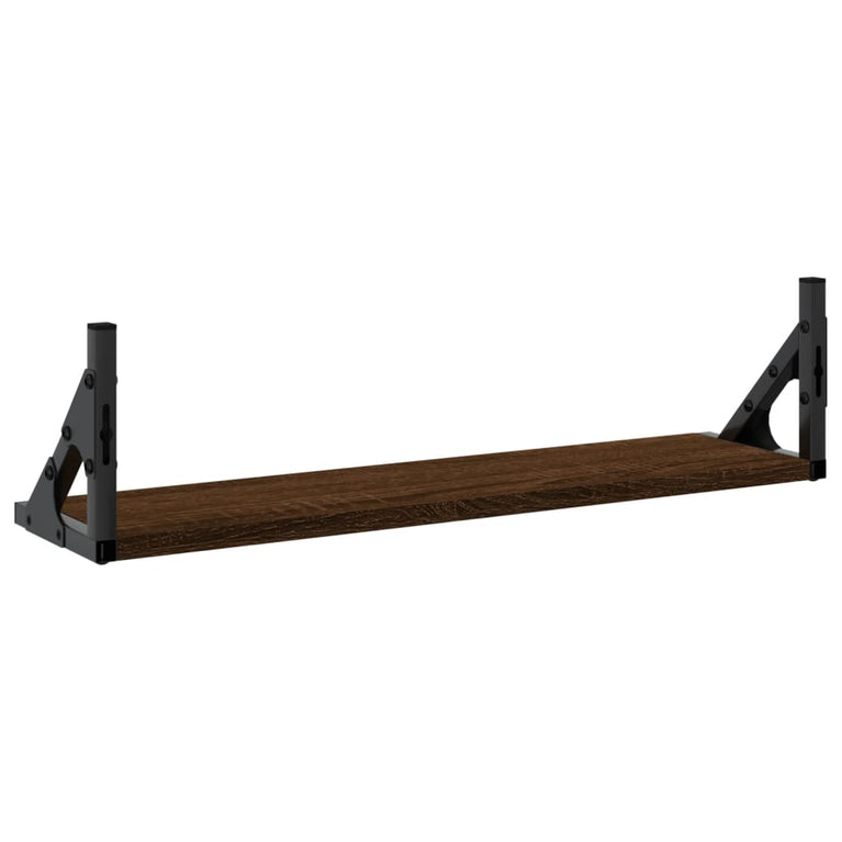 Wandschappen 2 st 60x15x15,5 cm bruin eikenkleur MeubelReus