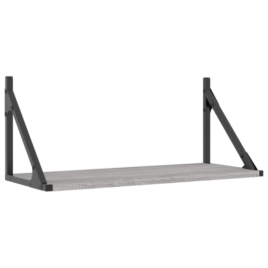 Wandschappen 2 st 60x25x25,5 cm bewerkt hout grijs sonoma eiken MeubelReus