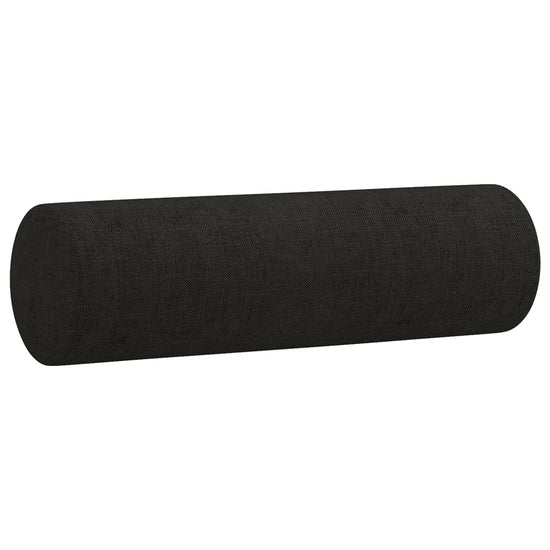Tweezitsbank met sierkussens 120 cm stof zwart MeubelReus