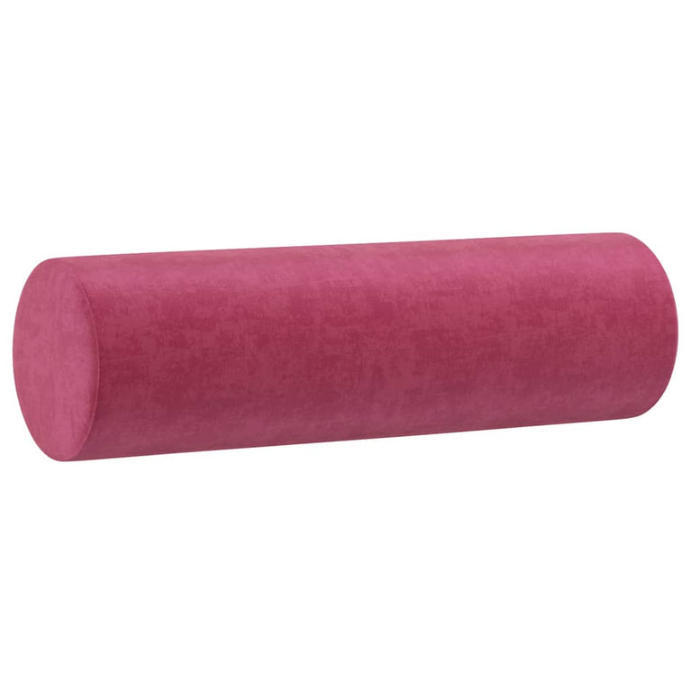 Tweezitsbank met sierkussens 140 cm fluweel wijnrood