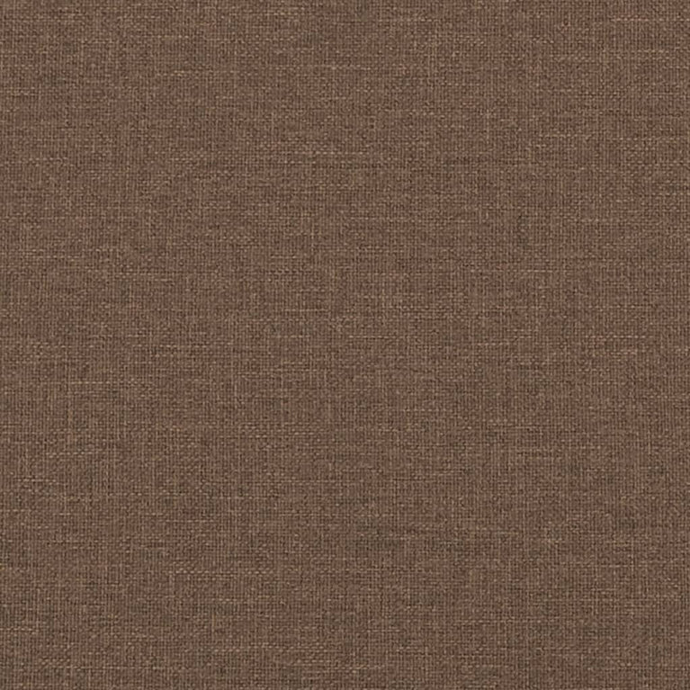 Tweezitsbank met sierkussens 120 cm stof bruin