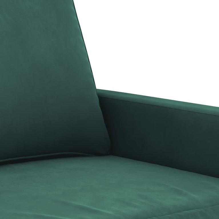 2-delige Loungeset met kussens fluweel donkergroen