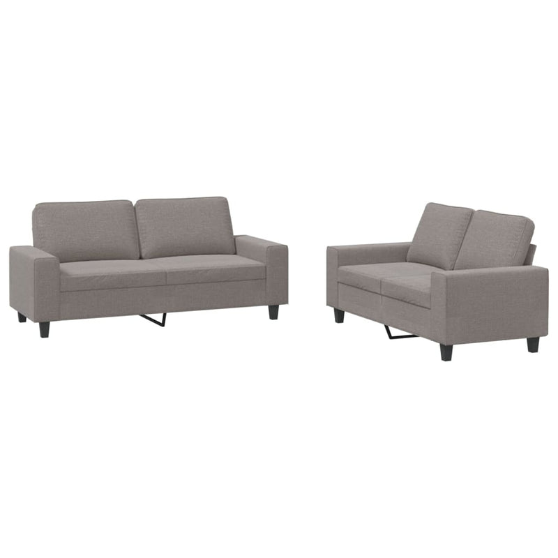 2-delige Loungeset stof taupe
