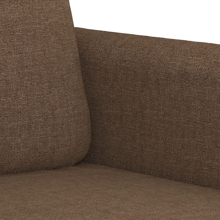 3-delige Loungeset met kussens stof bruin