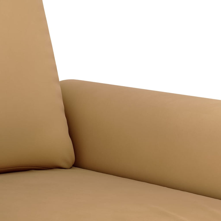 2-delige Loungeset met kussens fluweel bruin
