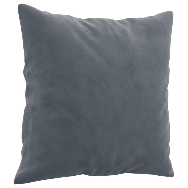 2-delige Loungeset met kussens fluweel donkergrijs