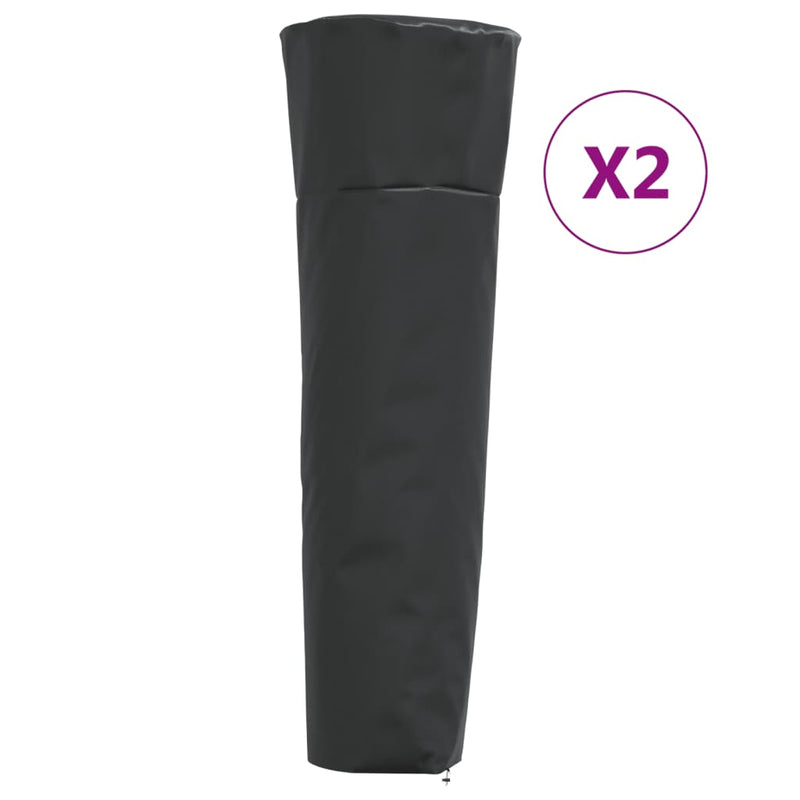 Heaterhoezen piramidevormig 2 st 86x47x241 cm 420D oxford stof