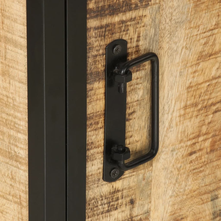 Badkamerkast 40x30x50 cm massief mangohout en ijzer