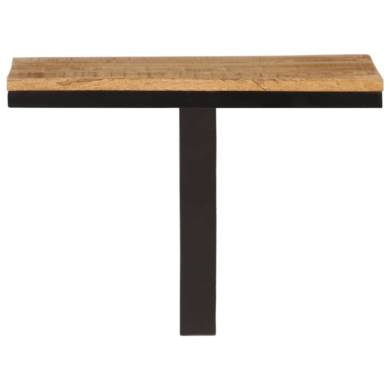 Wandschap 40x30x32 cm massief mangohout en ijzer