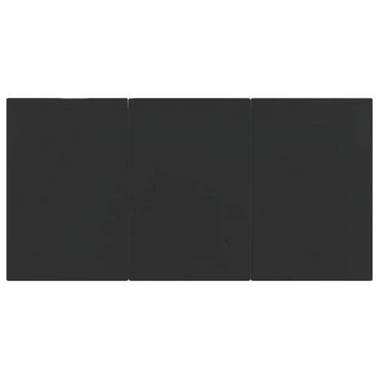 7-delige Tuinset poly rattan en staal zwart MeubelReus