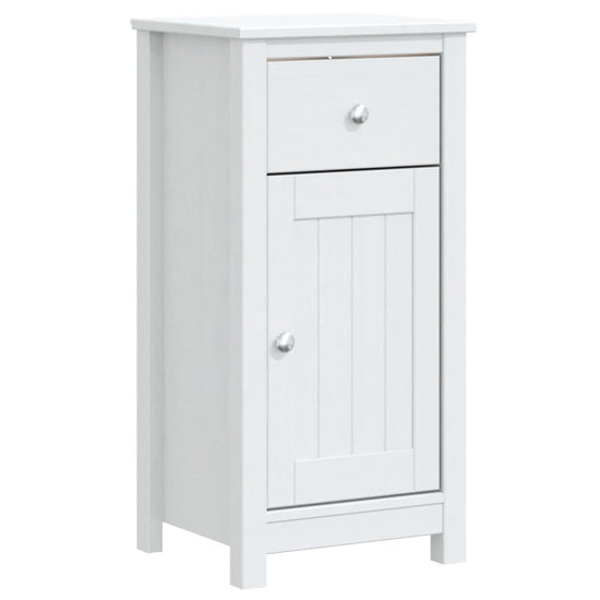 Badkamerkast BERG 40x34x80 cm massief grenenhout wit MeubelReus