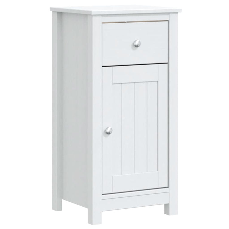 Badkamerkast BERG 40x34x80 cm massief grenenhout wit MeubelReus