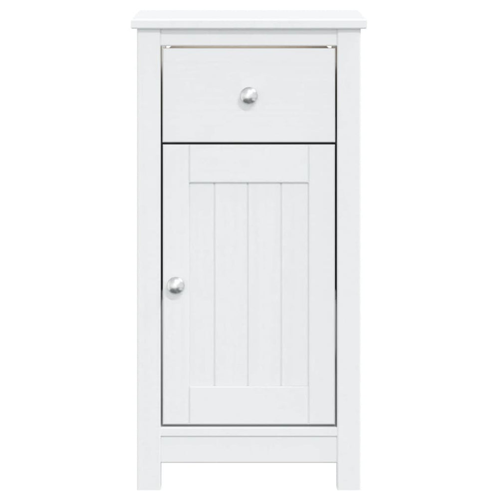 Badkamerkast BERG 40x34x80 cm massief grenenhout wit MeubelReus