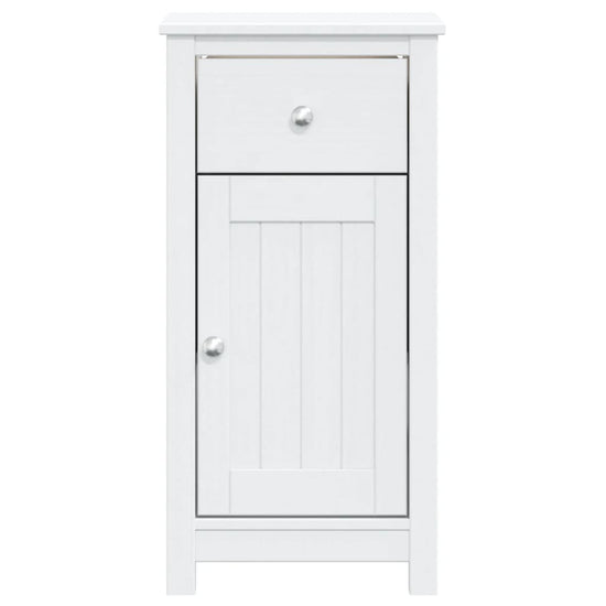 Badkamerkast BERG 40x34x80 cm massief grenenhout wit MeubelReus