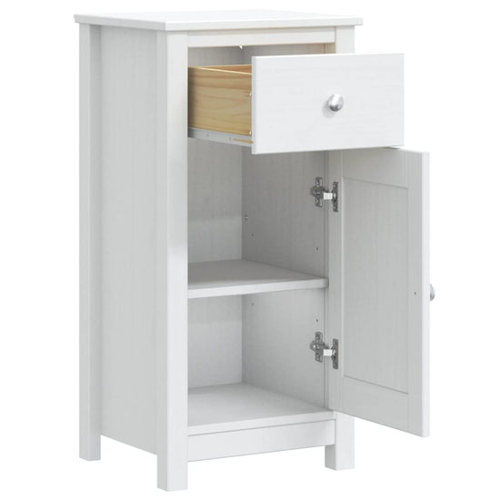 Badkamerkast BERG 40x34x80 cm massief grenenhout wit MeubelReus