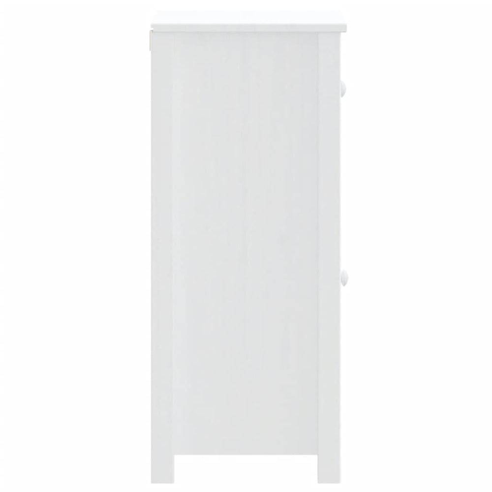Badkamerkast BERG 40x34x80 cm massief grenenhout wit MeubelReus